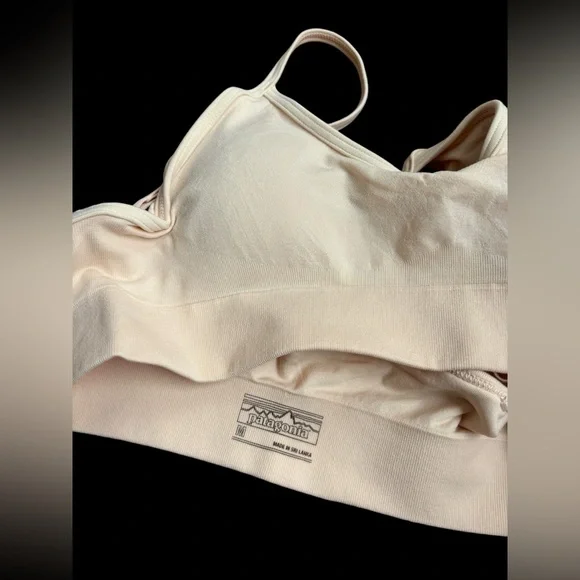 Patagonia Women's Barely Everyday Bra Valley Flora Jacquard Cameo Size M - Picture 3 of 6